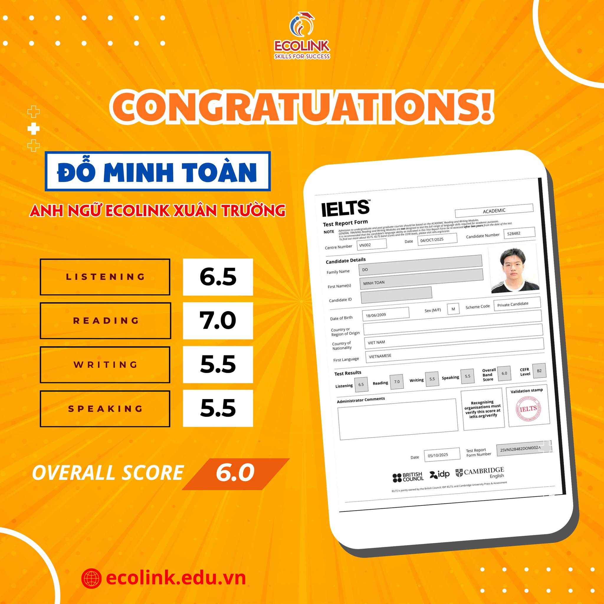 Hoc-vien-do-minh-toan-co-so-ecolink-xuan-truong-dat-band-diem-6.0