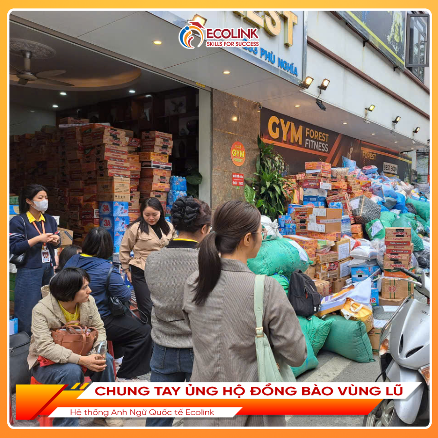 Ecolink tiếp nhận đóng góp ủng hộ đồng bào vùng lũ